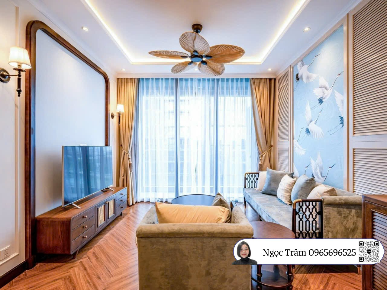 Cho thuê căn hộ 2PN full nội thất đẹp tại Empire City, giá tốt!
